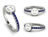 Elegant Enamel Smile Sapphire Ring - Smile No. 15 image 7