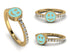 Elegant Enamel Smile Diamond Ring - Smile No. 1 image 2