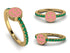 Elegant Enamel Smile Emerald Ring - Smile No. 4 image 7
