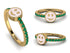 Elegant Enamel Smile Emerald Ring - Smile No. 4 image 11