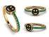 Elegant Enamel Smile Emerald Ring - Smile No. 4 image 14