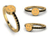Elegant Enamel Smile Black Diamond Ring - Smile No. 7 image 5