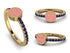 Elegant Enamel Smile Sapphire Ring - Smile No. 13 image 7