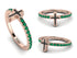 Elegant Enamel Cross Emerald Ring - Cross No. 5 image 12