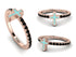 Elegant Enamel Cross Black Diamond Ring - Cross No. 8 image 2