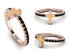 Elegant Enamel Cross Black Diamond Ring - Cross No. 8 image 4
