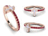 Elegant Enamel Cross Ruby Ring - Cross No. 11 image 1