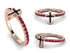 Elegant Enamel Cross Ruby Ring - Cross No. 11 image 13