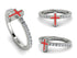 Elegant Enamel Cross Diamond Ring - Cross No. 3 image 11
