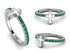 Elegant Enamel Cross Emerald Ring - Cross No. 6 image 7