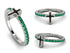 Elegant Enamel Cross Emerald Ring - Cross No. 6 image 13