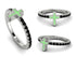 Elegant Enamel Cross Black Diamond Ring - Cross No. 9 image 4
