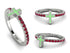 Elegant Enamel Cross Ruby Ring - Cross No. 12 image 5