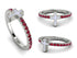 Elegant Enamel Cross Ruby Ring - Cross No. 12 image 7