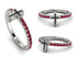 Elegant Enamel Cross Ruby Ring - Cross No. 12 image 12