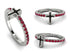 Elegant Enamel Cross Ruby Ring - Cross No. 12 image 13