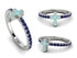 Elegant Enamel Cross Sapphire Ring - Cross No. 15 image 2