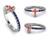 Elegant Enamel Cross Sapphire Ring - Cross No. 15 image 12