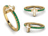 Elegant Enamel Cross Emerald Ring - Cross No. 4 image 6