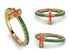 Elegant Enamel Cross Emerald Ring - Cross No. 4 image 11