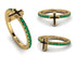 Elegant Enamel Cross Emerald Ring - Cross No. 4 image 13