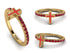 Elegant Enamel Cross Ruby Ring - Cross No. 10 image 10