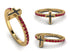 Elegant Enamel Cross Ruby Ring - Cross No. 10 image 11