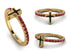 Elegant Enamel Cross Ruby Ring - Cross No. 10 image 12