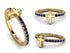 Elegant Enamel Cross Sapphire Ring - Cross No. 13 image 3