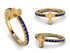 Elegant Enamel Cross Sapphire Ring - Cross No. 13 image 1
