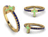 Elegant Enamel Cross Sapphire Ring - Cross No. 13 image 4