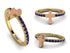 Elegant Enamel Cross Sapphire Ring - Cross No. 13 image 5