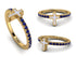 Elegant Enamel Cross Sapphire Ring - Cross No. 13 image 7