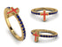 Elegant Enamel Cross Sapphire Ring - Cross No. 13 image 11