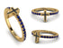 Elegant Enamel Cross Sapphire Ring - Cross No. 13 image 12