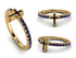 Elegant Enamel Cross Sapphire Ring - Cross No. 13 image 13
