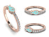 Elegant Enamel Fish Diamond Ring - Fish No. 2 image 3