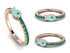 Elegant Enamel Fish Emerald Ring - Fish No. 5 image 3