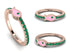 Elegant Enamel Fish Emerald Ring - Fish No. 5 image 2