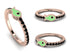 Elegant Enamel Fish Black Diamond Ring - Fish No. 8 image 5