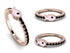 Elegant Enamel Fish Black Diamond Ring - Fish No. 8 image 11