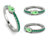 Elegant Enamel Fish Emerald Ring - Fish No. 6 image 6