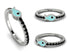 Elegant Enamel Fish Black Diamond Ring - Fish No. 9 image 3