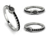 Elegant Enamel Fish Black Diamond Ring - Fish No. 9 image 1