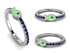 Elegant Enamel Fish Sapphire Ring - Fish No. 15 image 4
