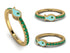 Elegant Enamel Fish Emerald Ring - Fish No. 4 image 3