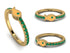 Elegant Enamel Fish Emerald Ring - Fish No. 4 image 5