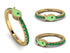Elegant Enamel Fish Emerald Ring - Fish No. 4 image 6