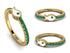 Elegant Enamel Fish Emerald Ring - Fish No. 4 image 8