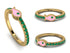 Elegant Enamel Fish Emerald Ring - Fish No. 4 image 2